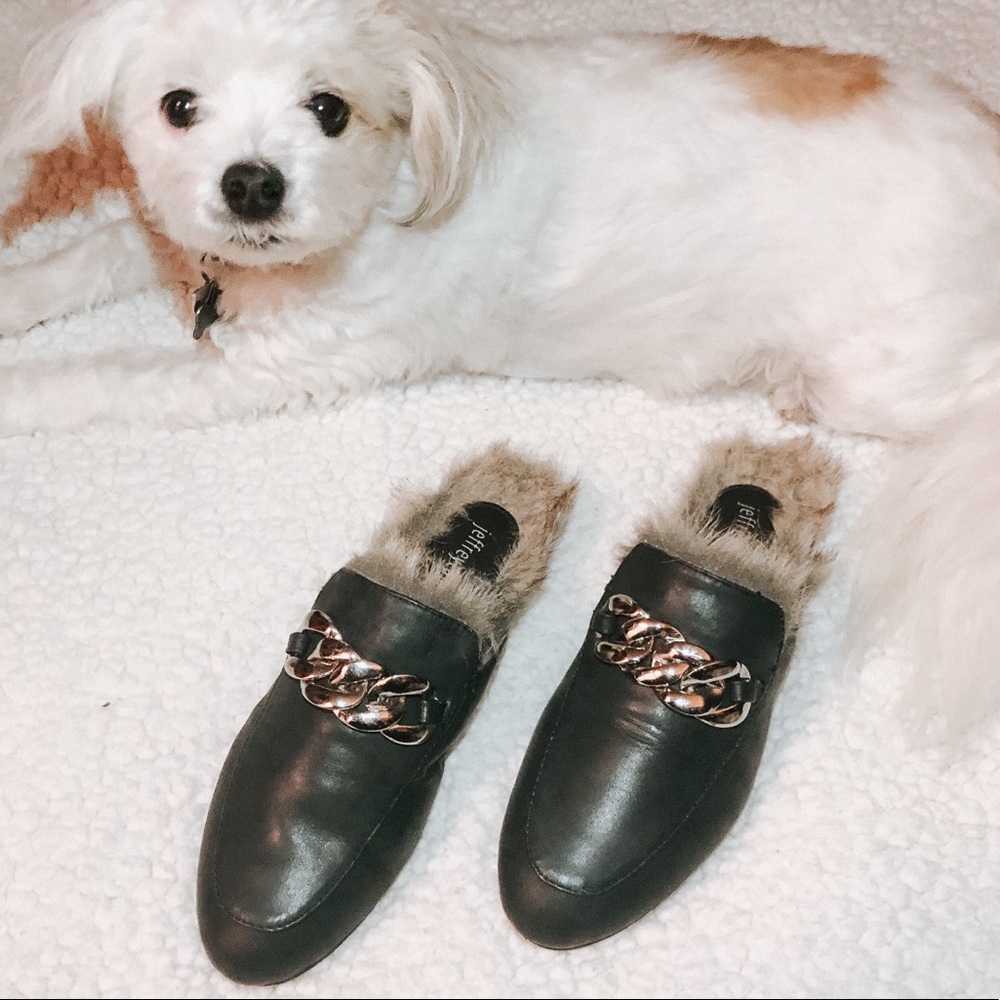Jeffrey Campbell Ravis Faux Fur Mule